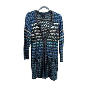 NIC & ZOE Textured Mid Length Cardigan Size 1X